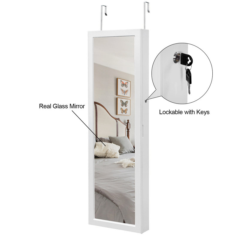 Latitude Run® Askins 14.1'' Wide OverTheDoor Jewelry Armoire with